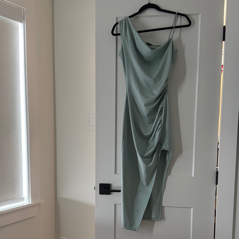 Sage green formal dress tags removed but never worn